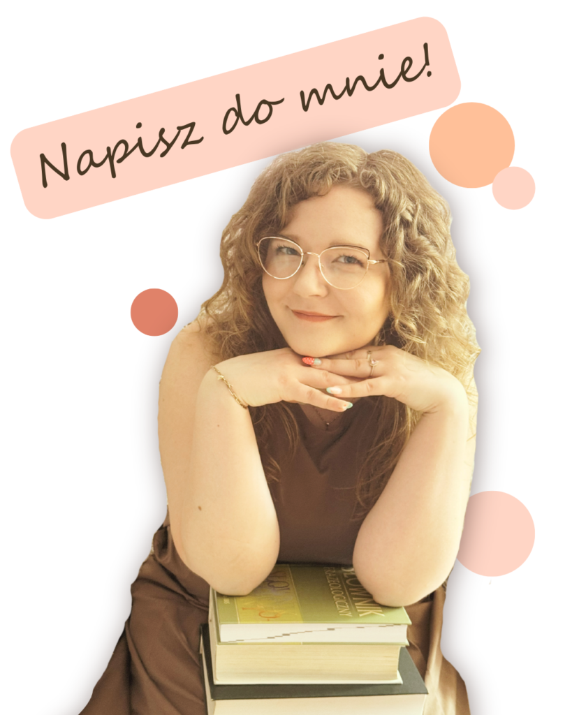 Alicja Nowak opiera się na słownikach i książkach przydatnych przy korekcie